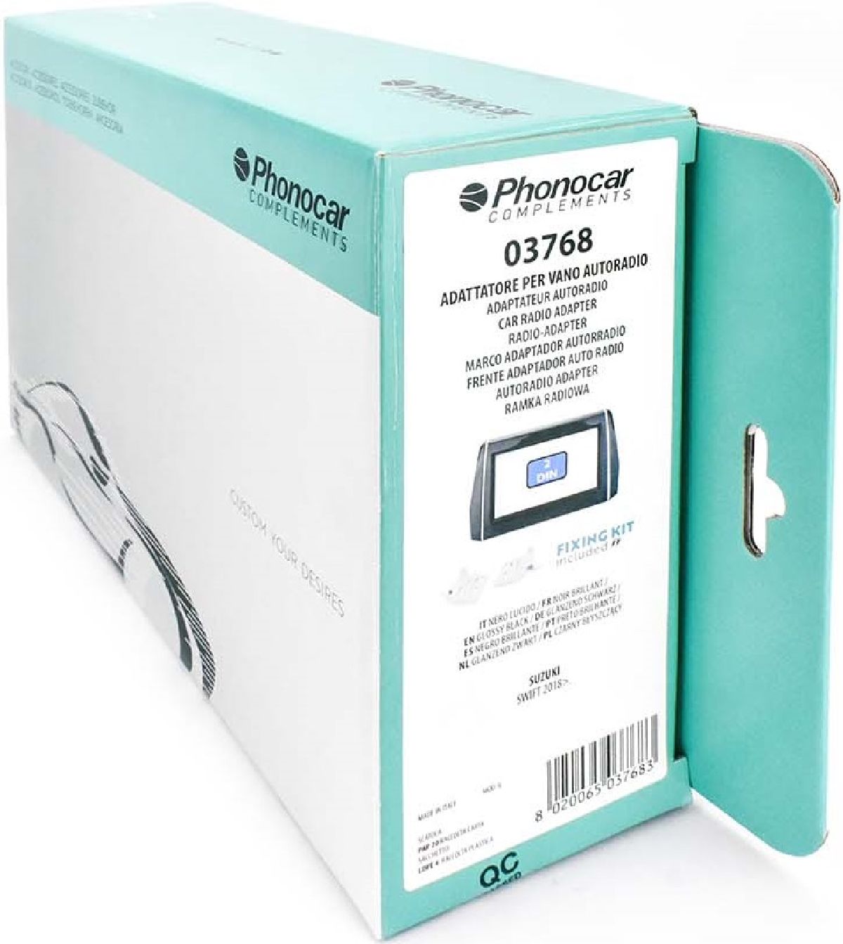 Kit Radioblende gl�nzend schwarz Suzuki