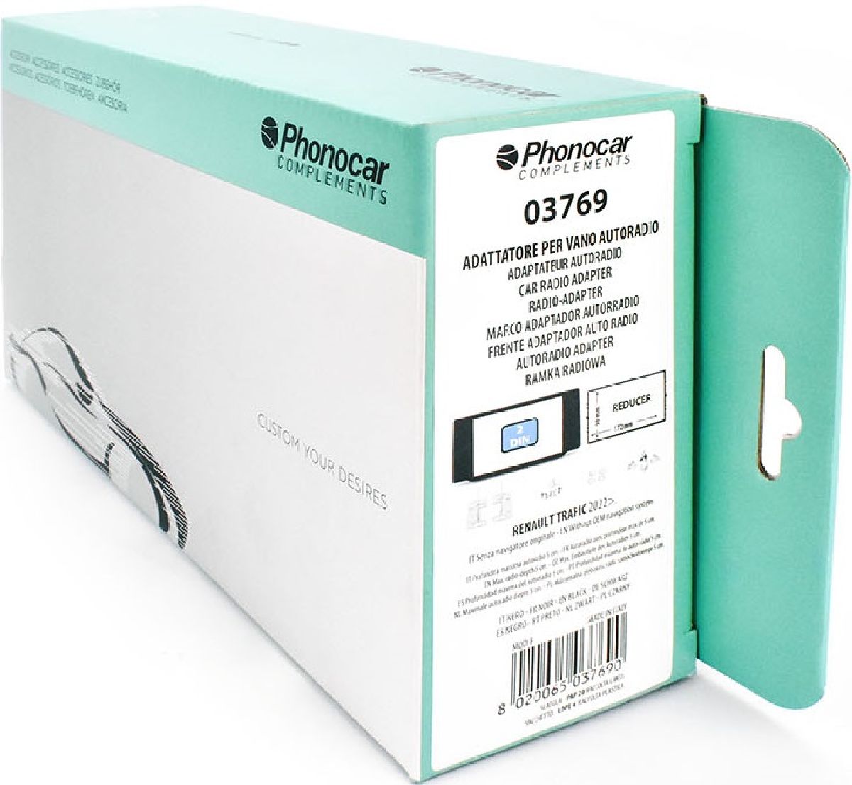 Kit Radioblende schwarz Renault