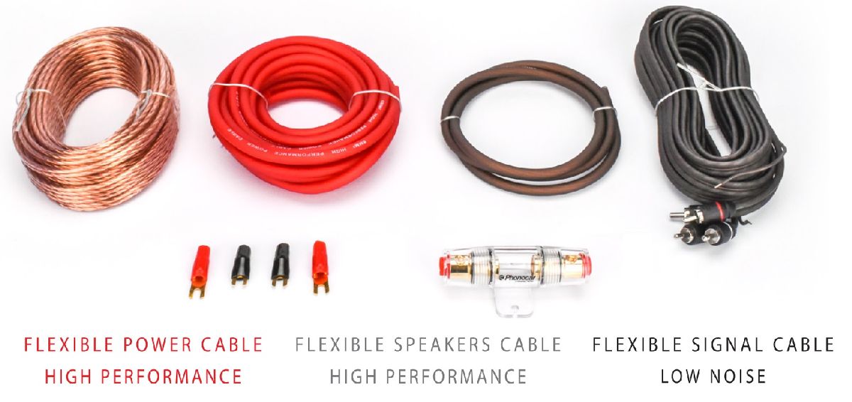 Kabelkit fr Hi-Fi System 40Amp.
