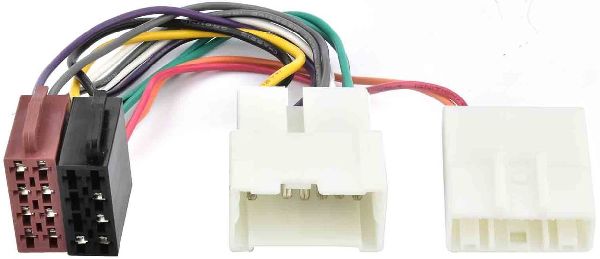 Kit de montage alimentation+haut parleur connecteur ISO