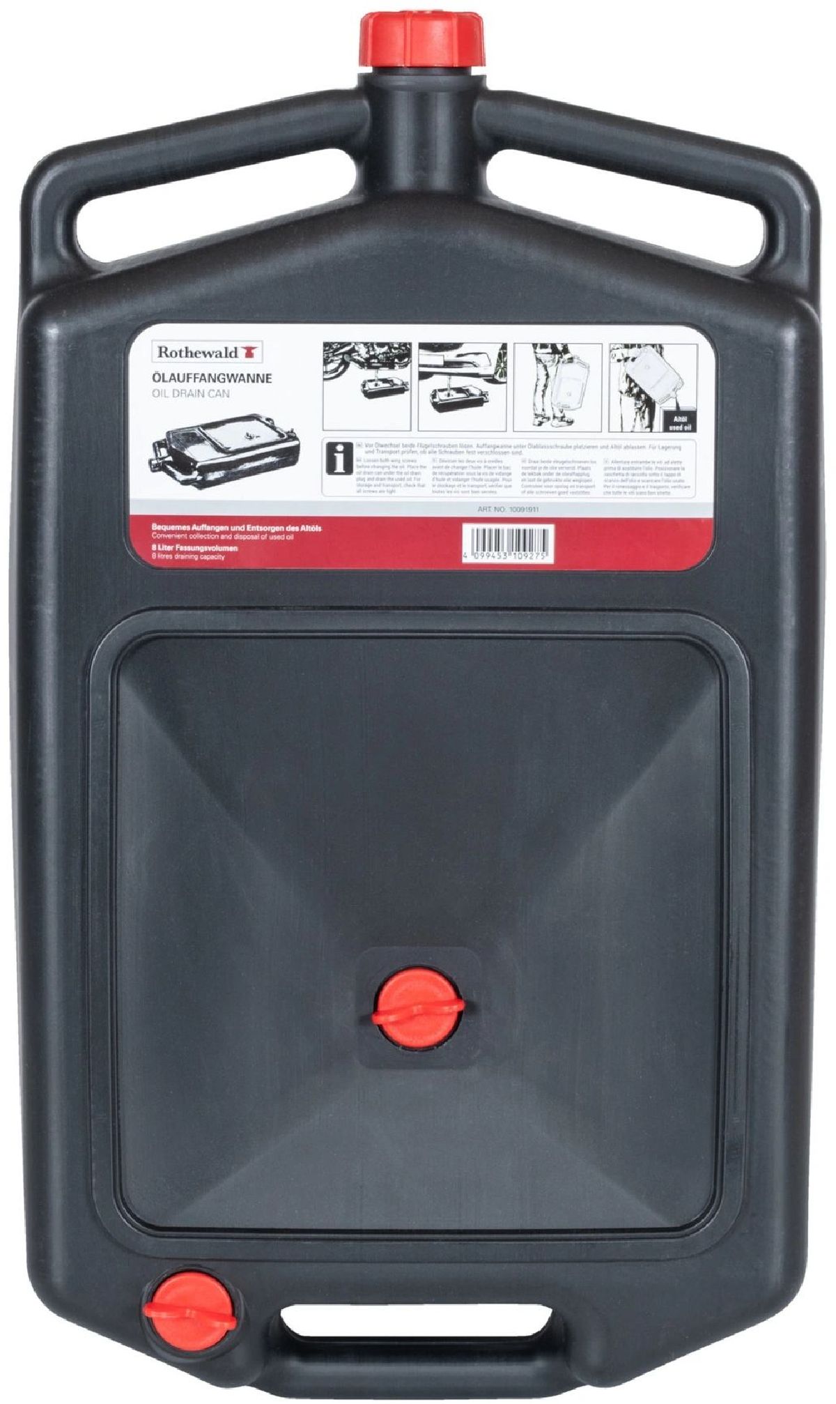 Bac de rcupration d'huile 8 litres