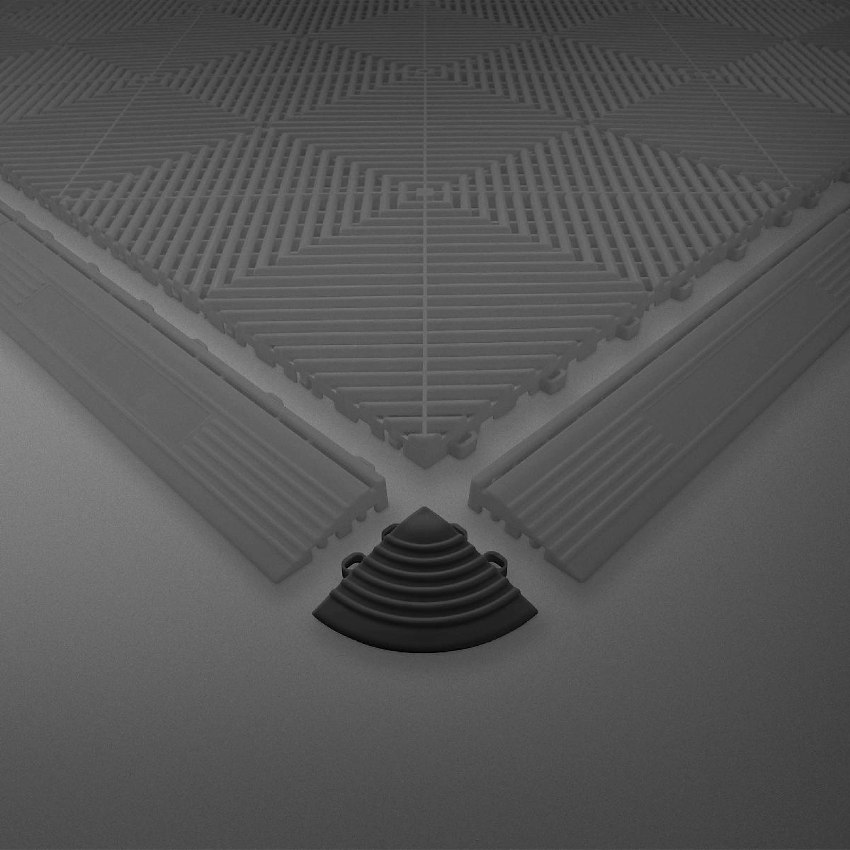 Fleisenecke 7x7x1.8cm schwarz