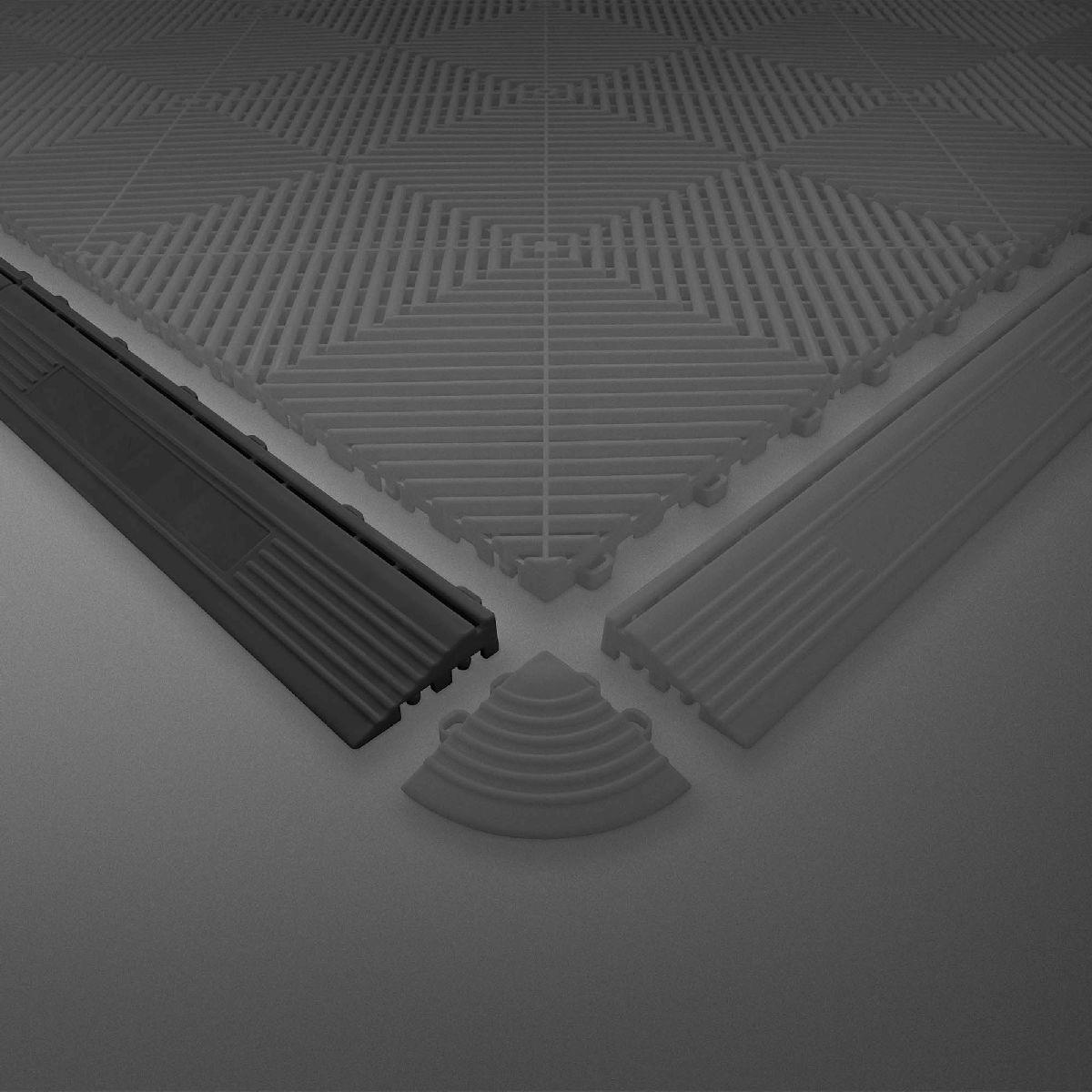 Fliesenprofil (weiblich) schwarz