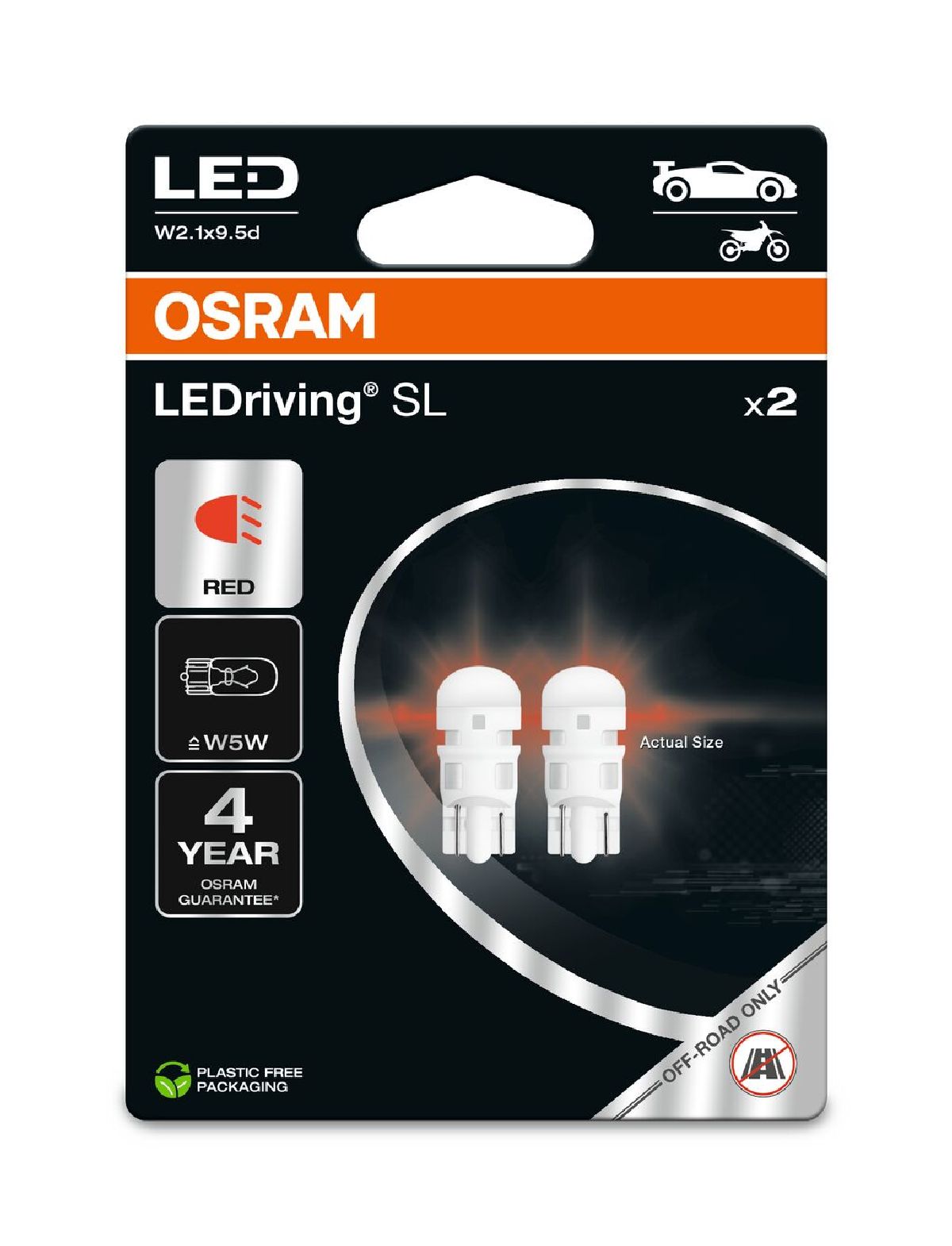 Osram LEDriving SL W5W RED