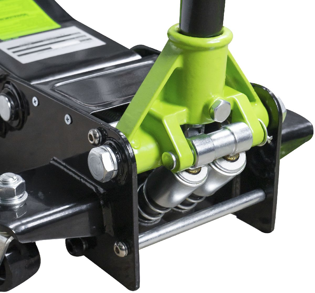 Cric bas avec double piston 2t