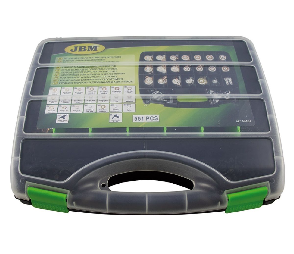 Jeu d'anneaux en cuivre pour injecteurs 551 pc.