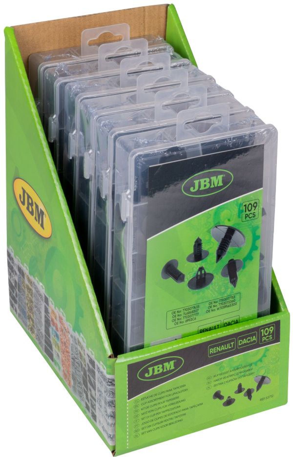 Kit de clips Renault, Dacia 109 pices