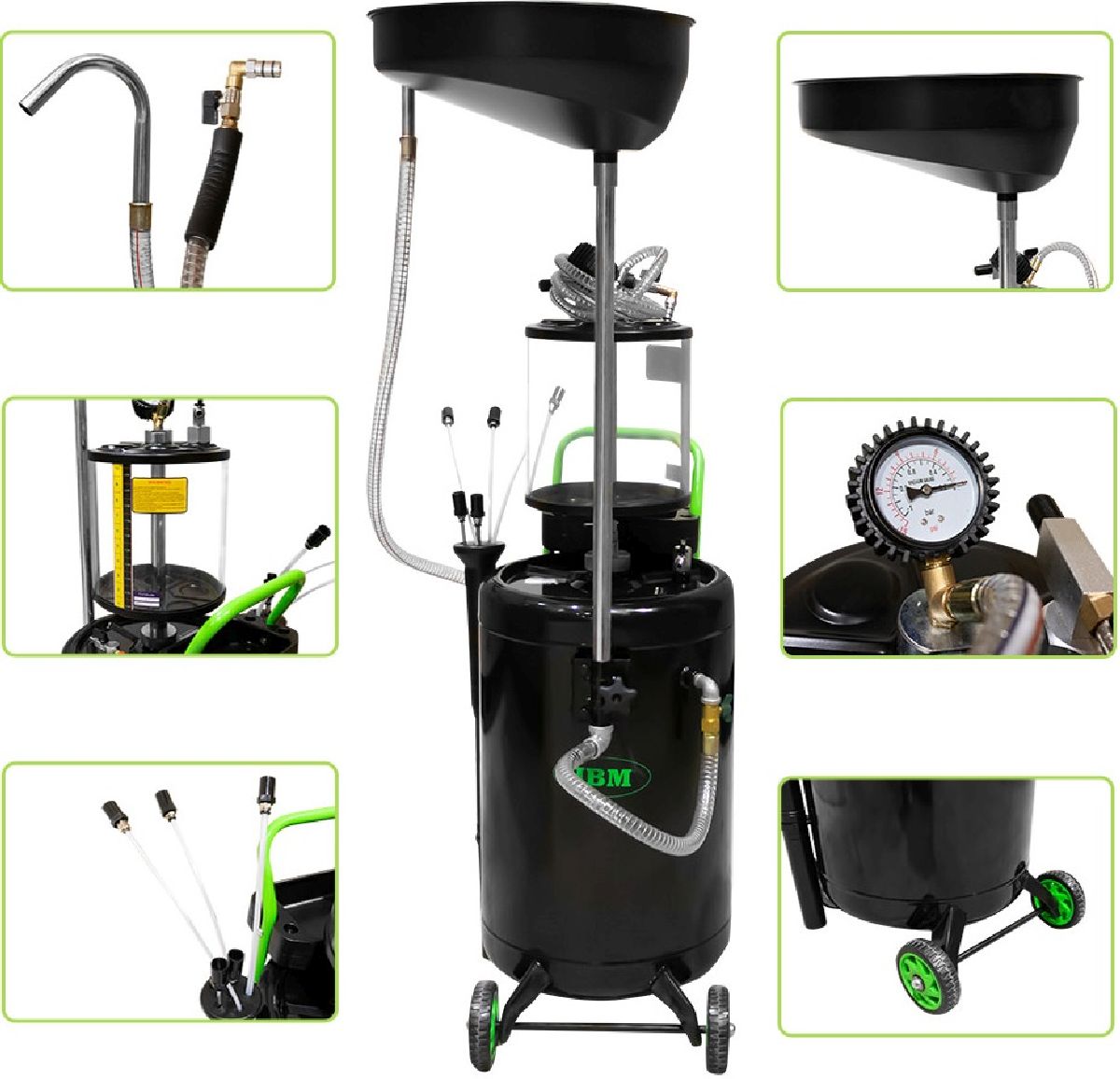 Rcuprateur d'huile avec fonction d'aspiration, 70 L