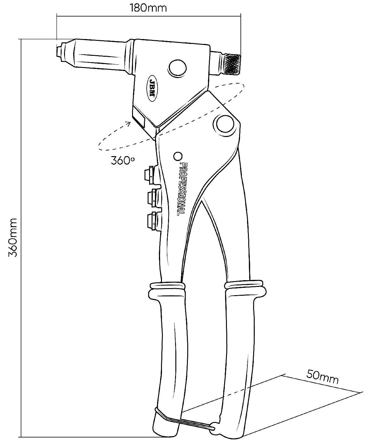 Nietzangenset 12-teilig