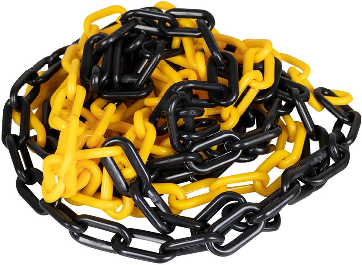 Kette PVC gelb/schwarz