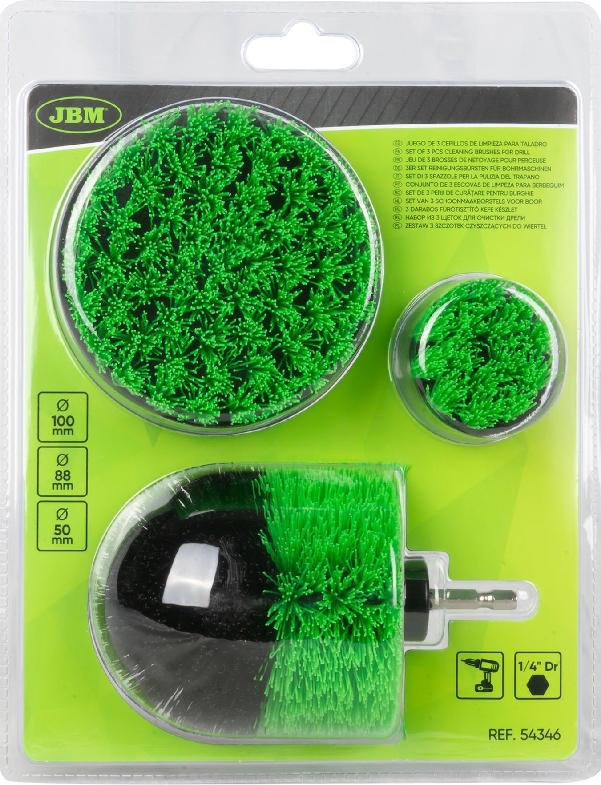 Kit de netoyage pour perceuse 3 pices