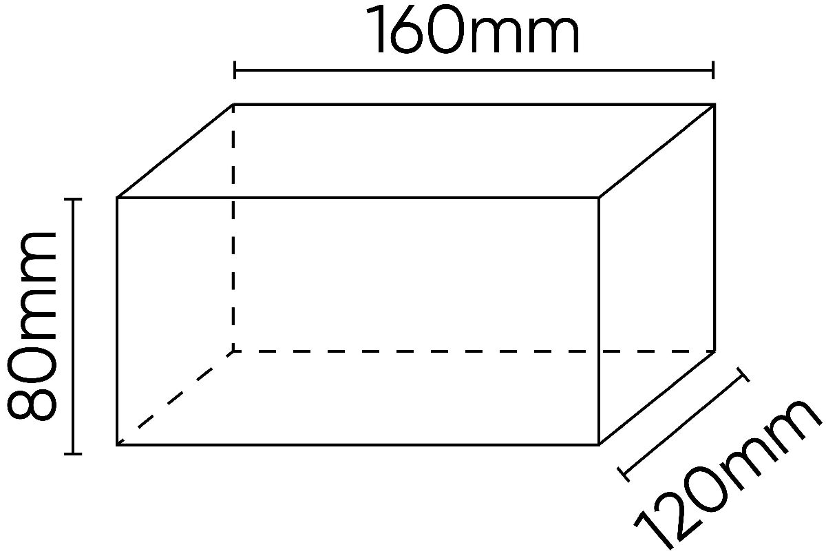 Tampon de Levage en caoutchouc 160x120x80mm