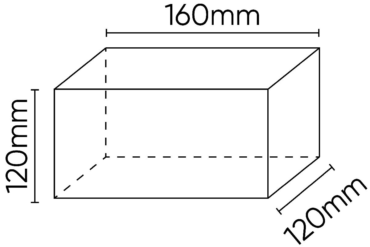 Tampon de Levage en caoutchouc 160x120x120mm