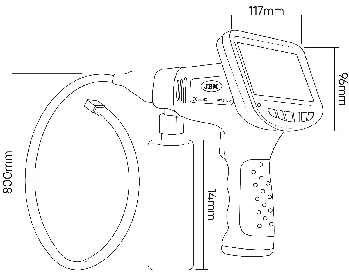 Endoscope pour nettoyage de systmes de climatisation