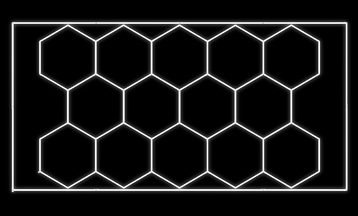LED-Deckenleuchten sechseckig