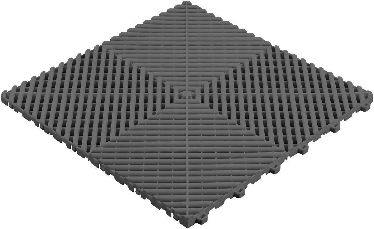 Bodenfliesse perforiert 40x40x1.8cm grau