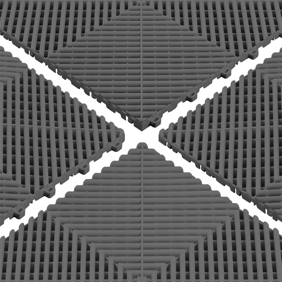 Bodenfliesse perforiert 40x40x1.8cm grau