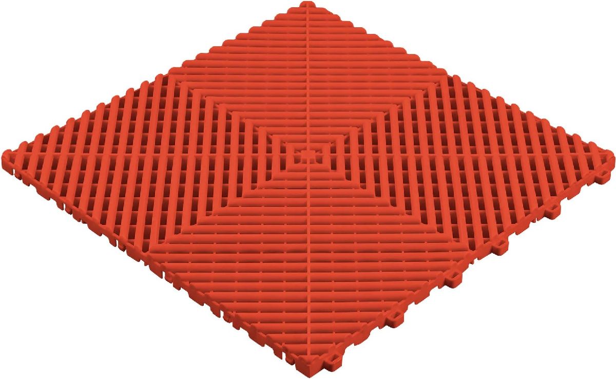 Bodenfliesse perforiert 40x40x1.8cm rot