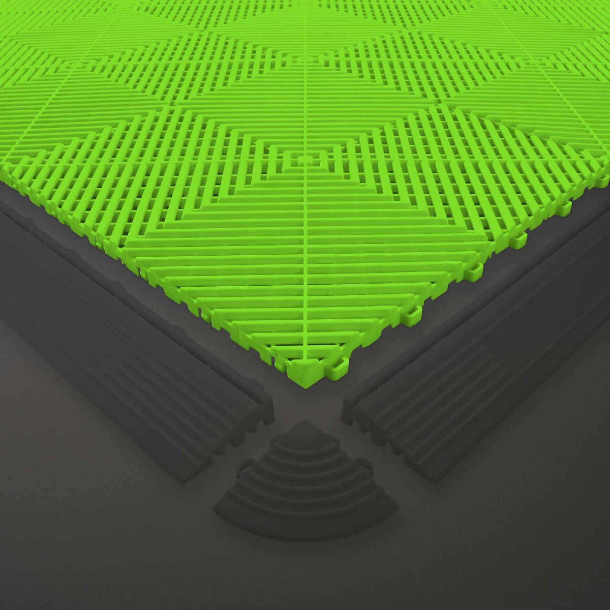 Dalle de Sol perfor� 40x40x1.8cm vert