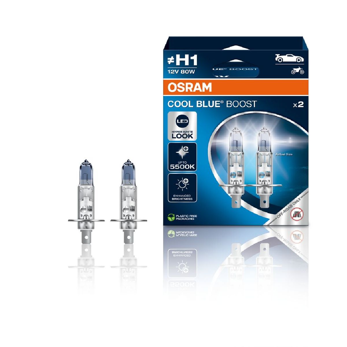 OSRAM COOL BLUE BOOST H1 Duobox