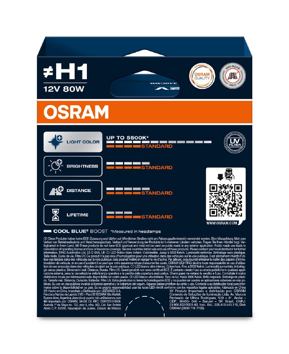 COOL BLUE BOOST H1 Duobox 12V 80W P14.5s