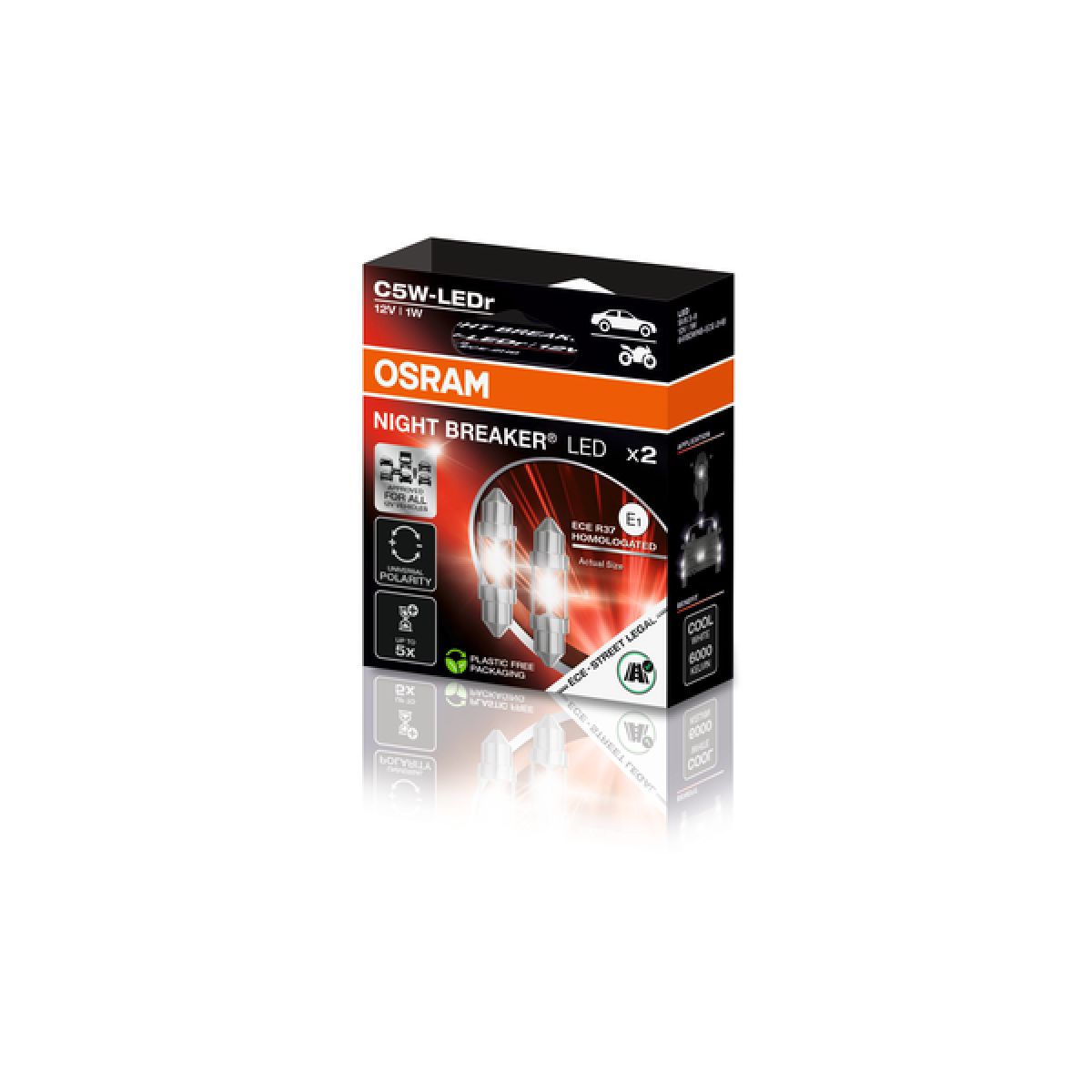 NIGHT BREAKER LED C5W ECE - RECOM 12V 5W SV 8,5-8 / 36mm