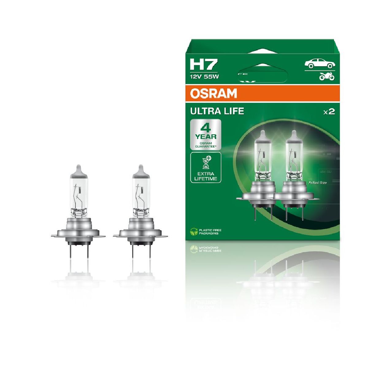 Gl�hlampe H7 ULTRA LIFE 12V 55W PX26d