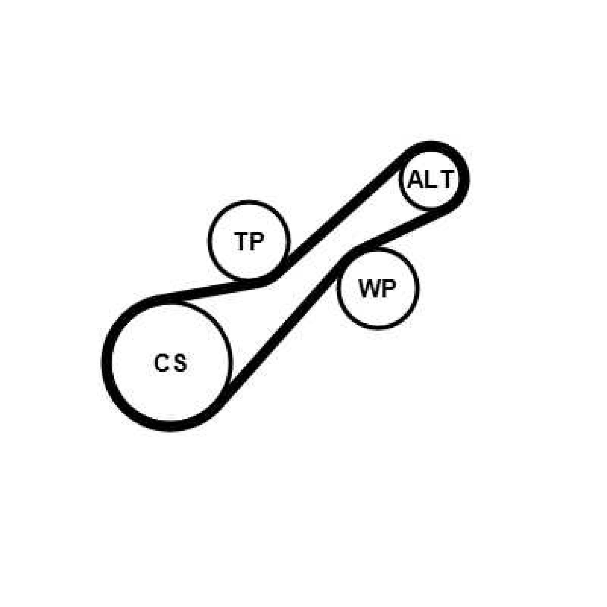 Jeu de courroies trap�zoidales 