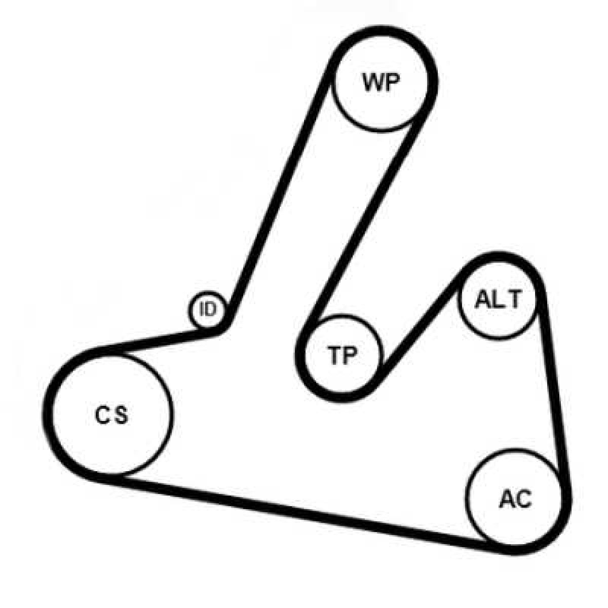 Jeu de courroies trap�zoidales 