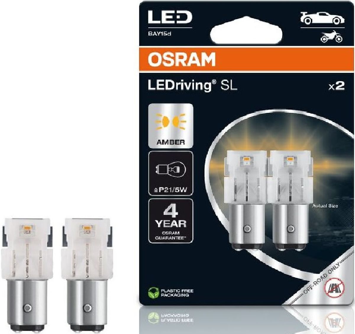 LEDriving SL yellow 12V 21/5W Doppelblister