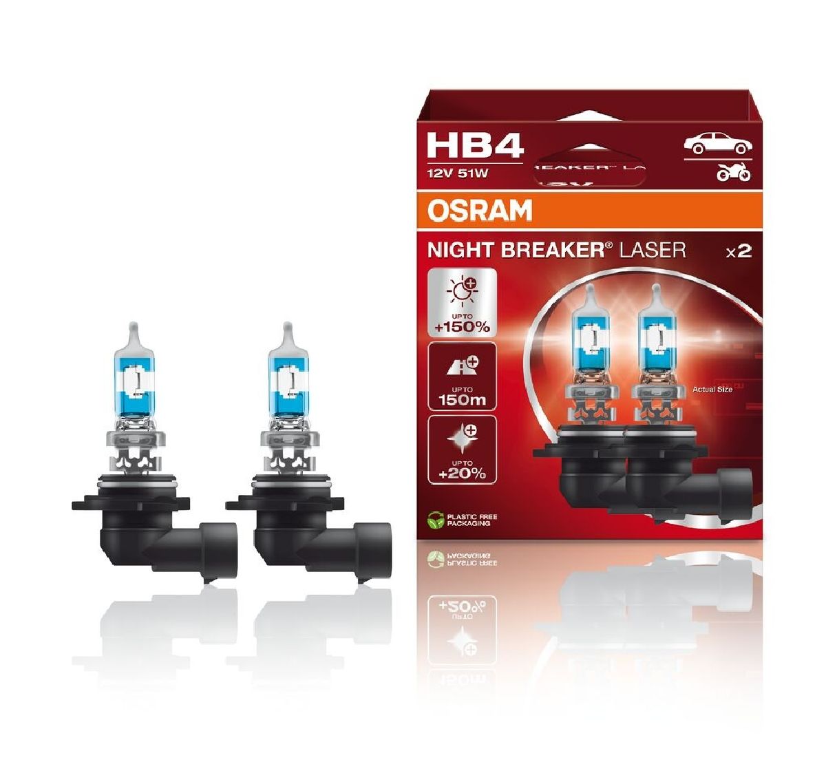 Night Breaker Laser HB4 12V 51W P22d