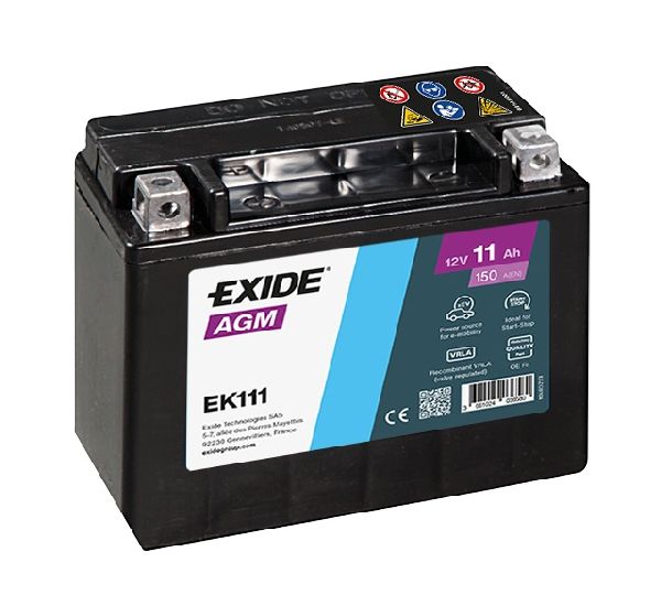 Exide Backup 12V/11Ah/150A LxLxH 150x90x130mm/B0/C:1