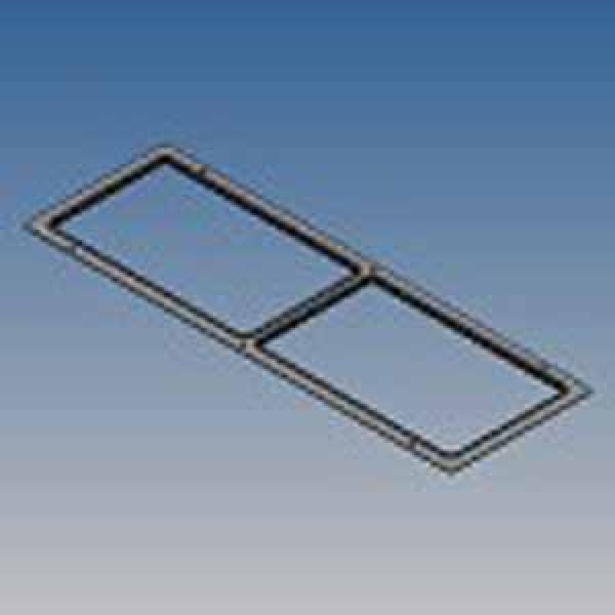 Umluftgitter grau Oberteil