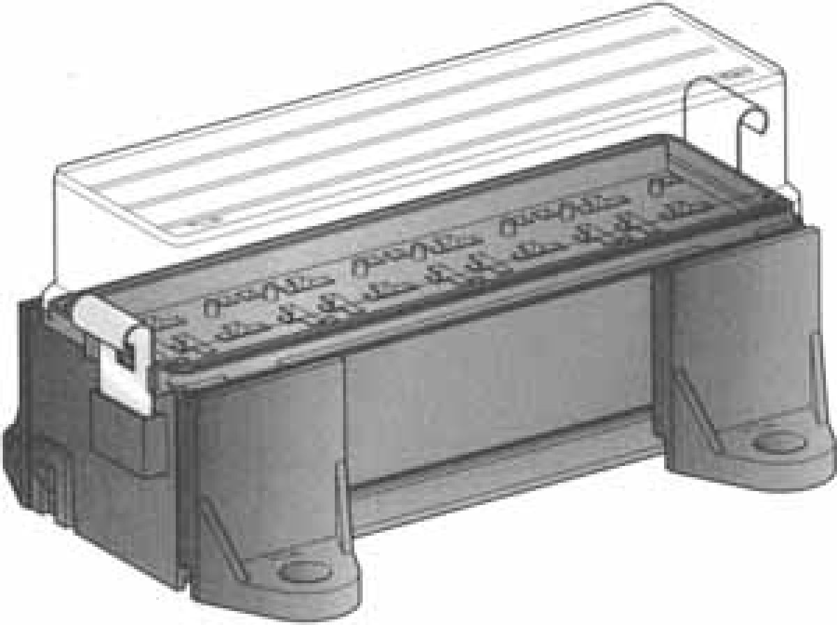 Relaisdose f&uuml;r 4 Relais 5-polig