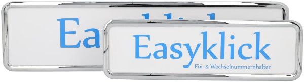 EASYKLICK Nummerrahmen Set
