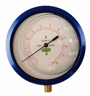 Manometer ND blau 80mm ölgefüllt