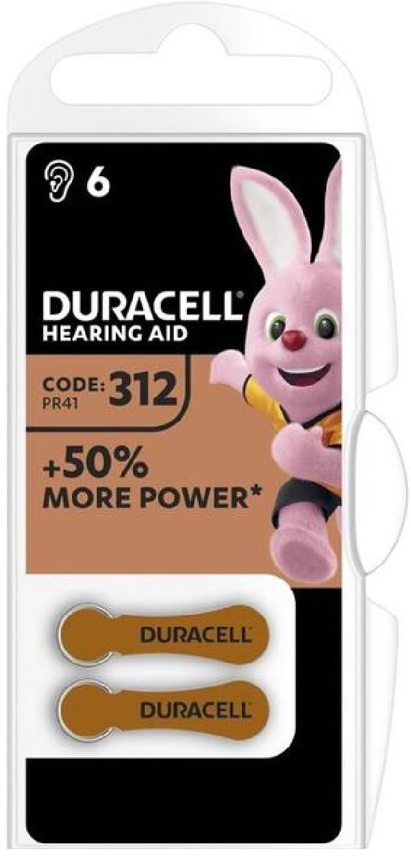 Duracell Hrgertbatterie EasyTab PR41 / 312 / Blister  6 Stk.