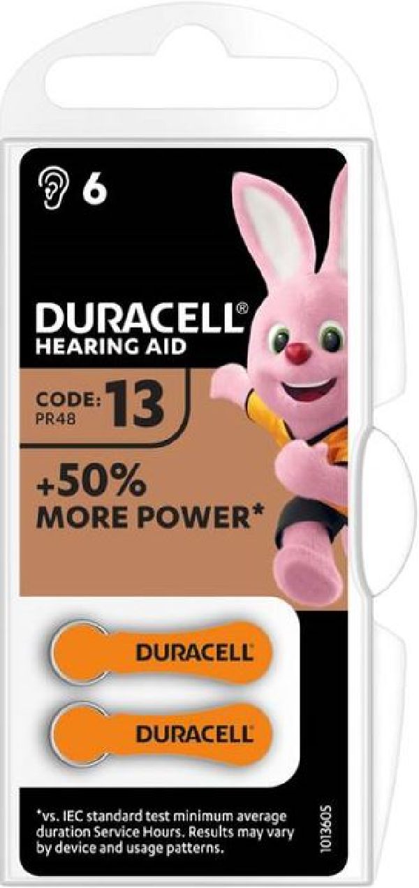 Duracell Hrgertbatterie EasyTab PR48 / 13 / Blister  6 Stk.