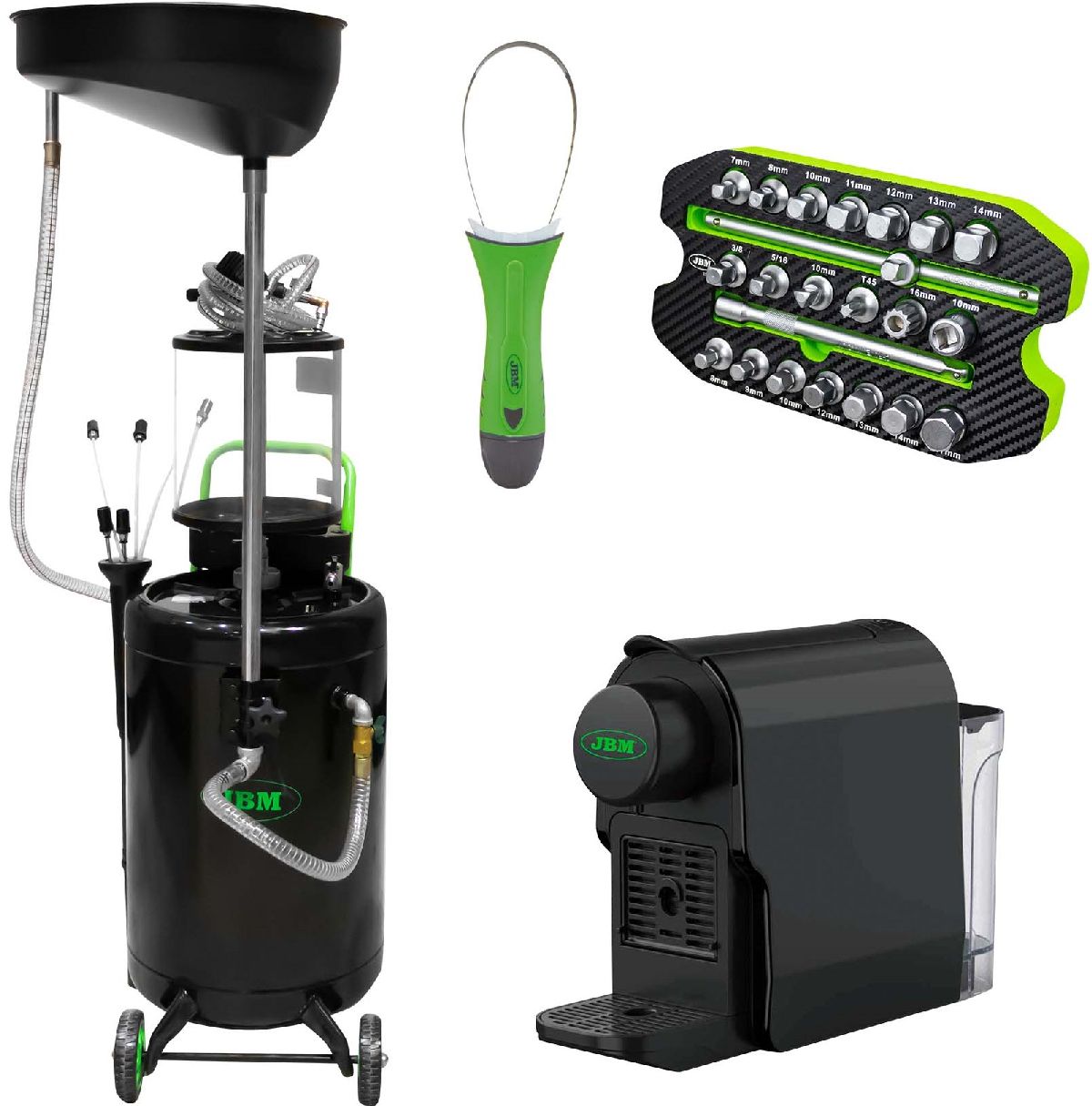 Ölauffanggerät mit Absaugfunktion 90L