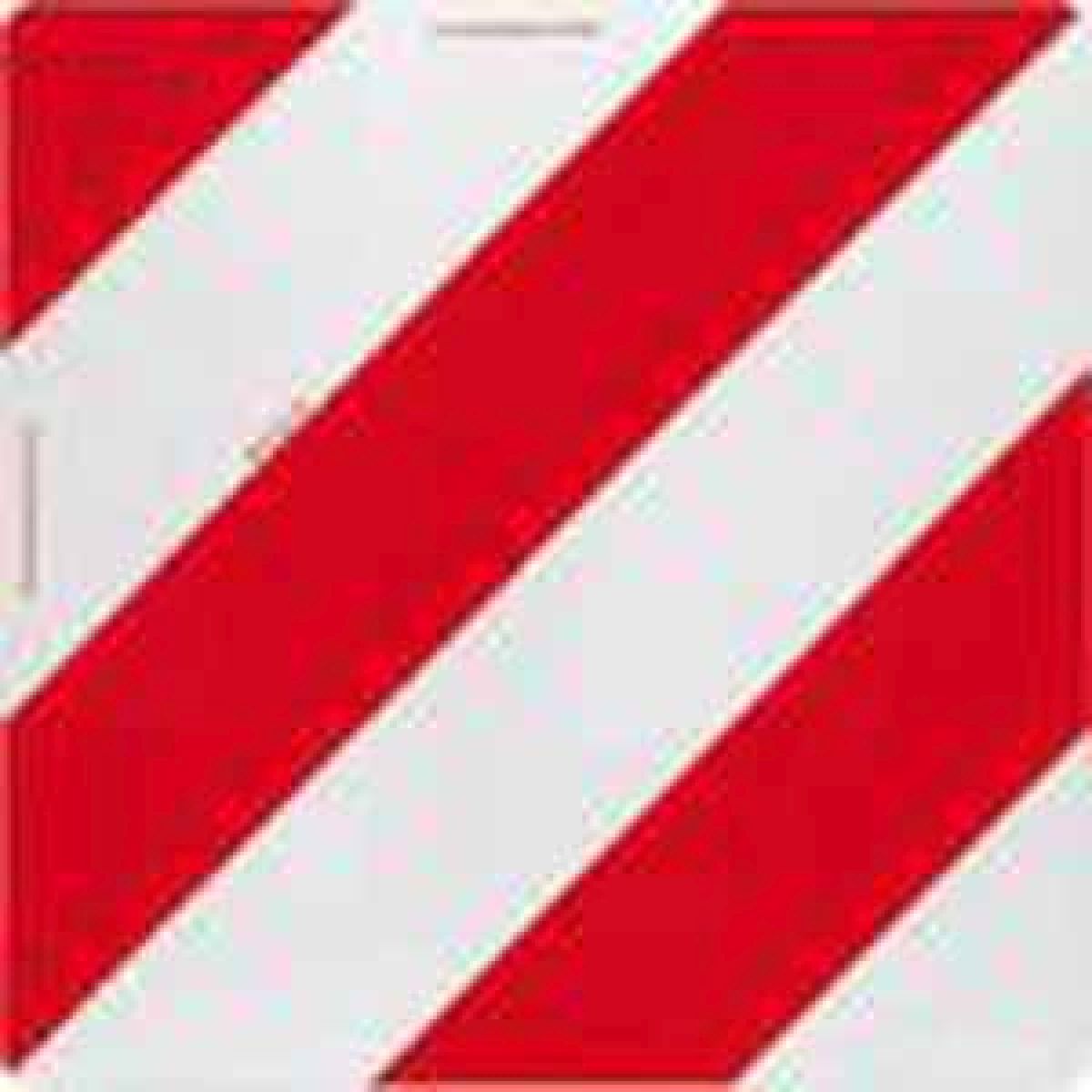 Warntafel f&uuml;r &Uuml;berbreite Stahl