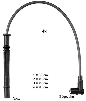 BERU Zündleitungssatz ZEF 1604