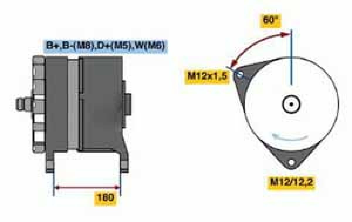 Alternator Bosch NT 28V 140A