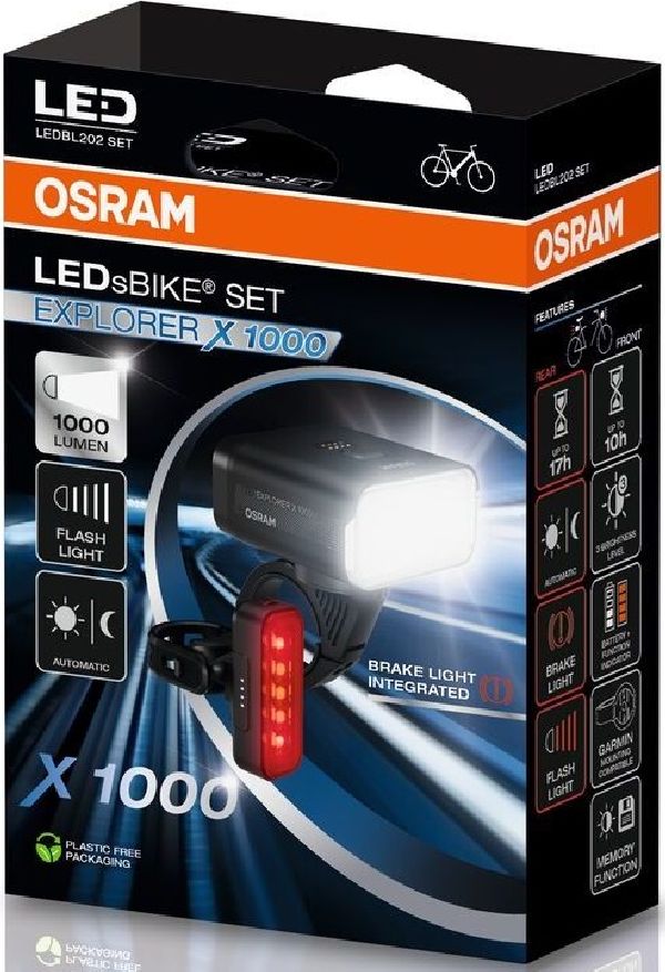 LEDsBIKE EXPLORER X 1000 SET Fahrradleuchten-Set